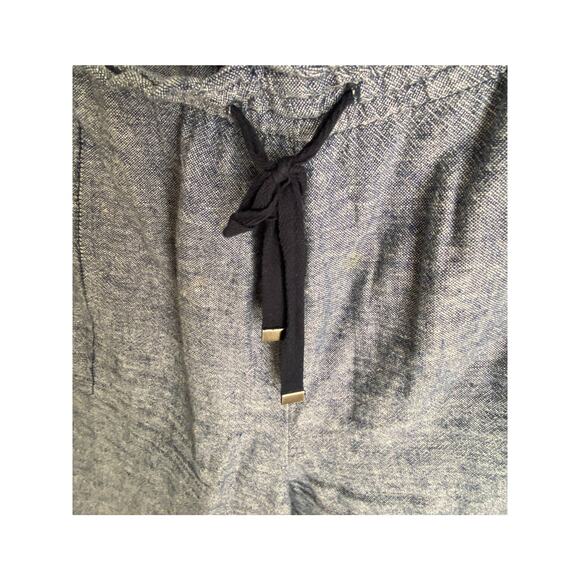 Linen and rayon chambray denim palazzo pants womens size 20 - 2XL flattering - Picture 4 of 4